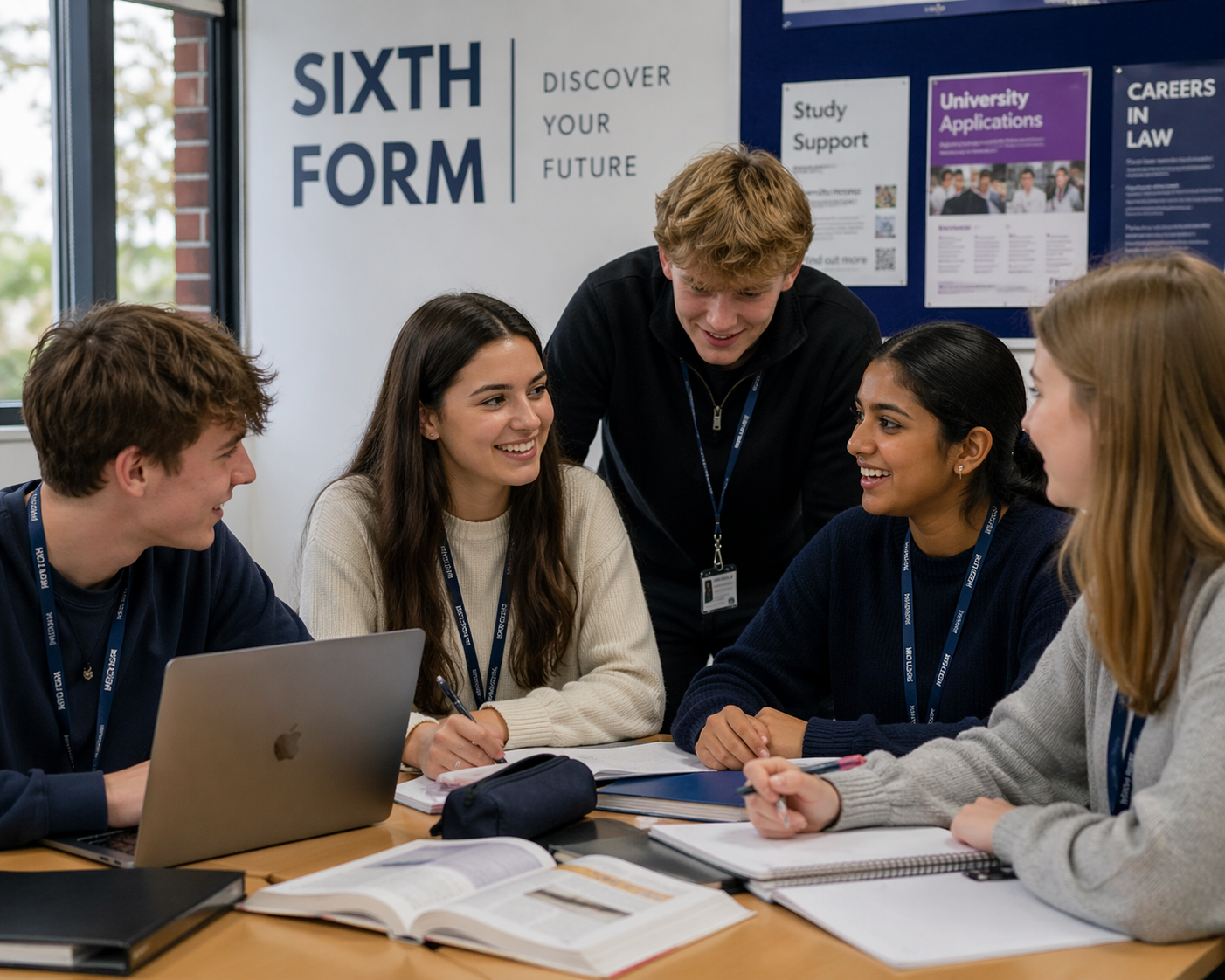 Photo of sixth form students