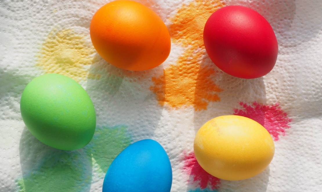 Image of painted egg shells